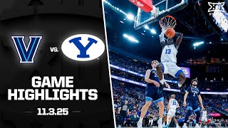 Villanova Vs. Byu Game Highlights 2025-26 Big 12 Mens Basketball