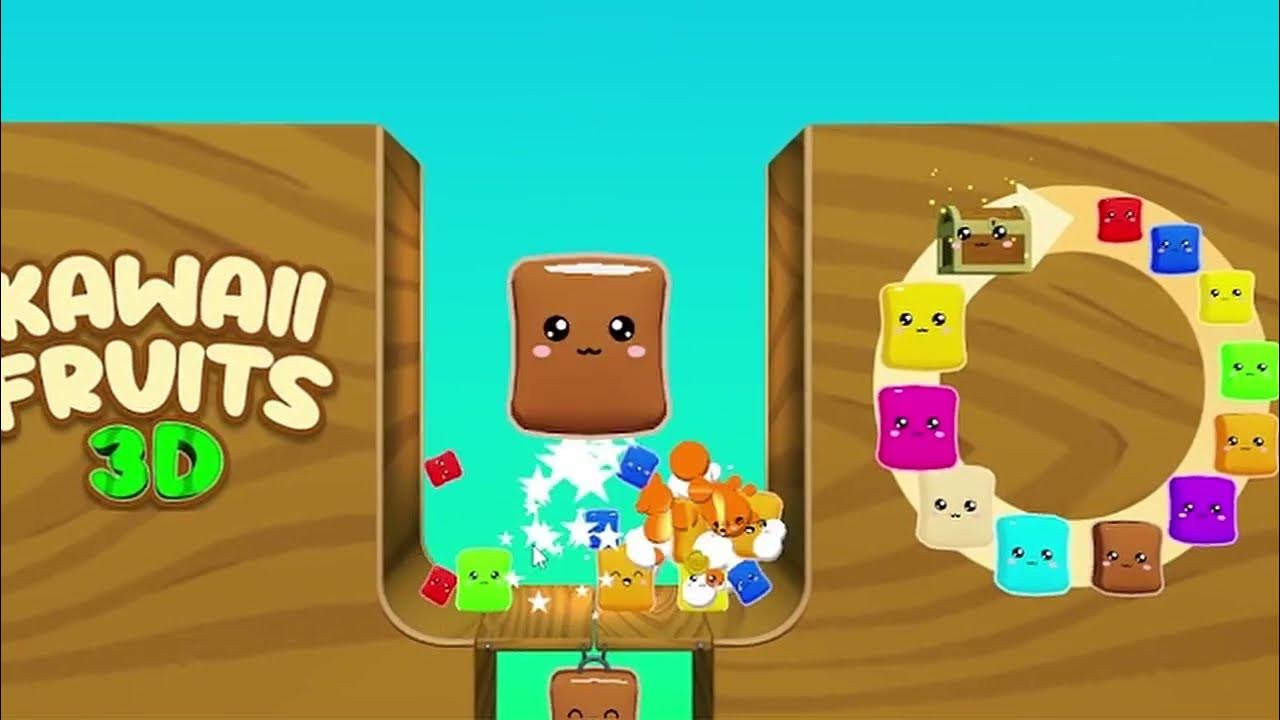 Kawaii Fruits 3D【 Poki 】スイカゲーム 38 YouTube