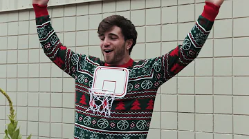 Basketball Net 3D Ugly Christmas Sweater