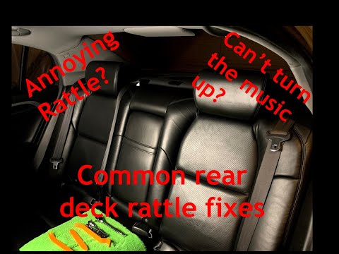 Fix That Annoying Rear Deck Rattle for "free" (DIY) 2006 Acura TL