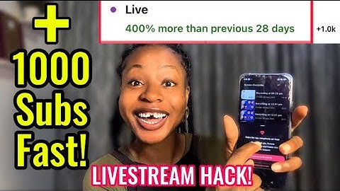 Krijg SNEL 1.000 abonnees met deze gratis YouTube livestreamtruc (met bewijs)