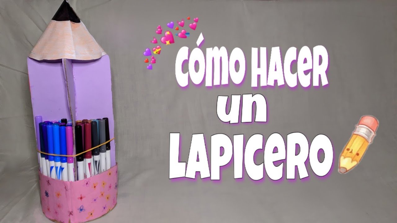 Cómo hacer un lapicero casero y muy fácil!!! - YouTube