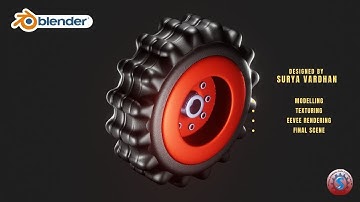 BIKE TYRE & RIM 3D MODELLING || EEVEE RENDERING || HARDSURFACE || BLENDER 2.9