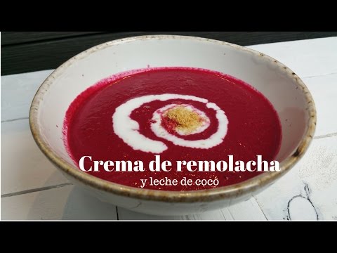 Video: Sopa De Remolacha Con Leche De Coco