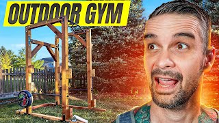 DIY Power Rack for my outdoor home gym, how to build a beefy power rack