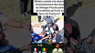 Modou Lo a l’entraînement des joueurs sénégalais puis parle sur la défaite 🤔 #shortvideo