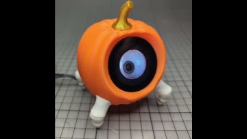 Pumpkin Sphere Enclosure (drxO1) for Seeed Studio 1.28 Round touch Display for XIAO