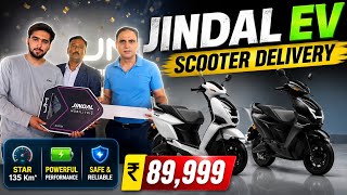 Jindal electric scooter delivery started🔥. Jindal EV scooter R20/R40 #electricscooter