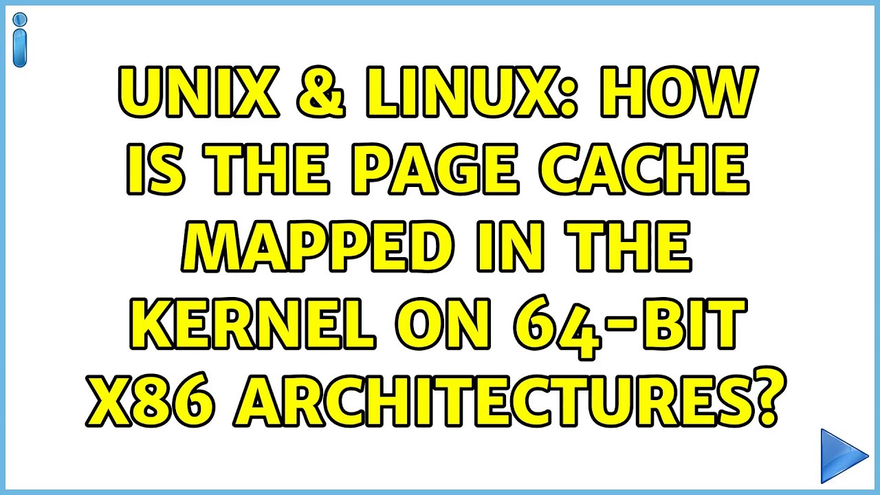 Unix & Linux: How is the page cache mapped in the kernel on 64-bit x86 ...