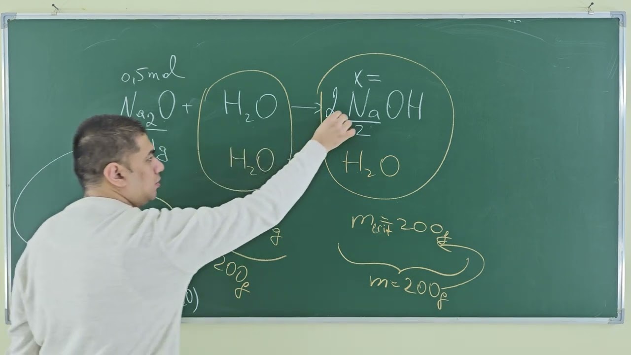 31 g natriy oksidi 169 g suvda eritilganda hosil bo’lgan eritmaning foiz konsentratsiyasini (%) aniq