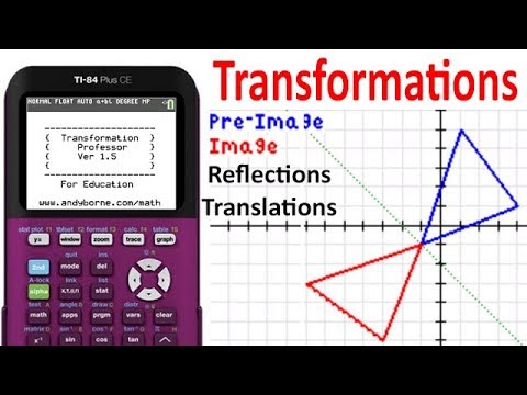 Ti 84 Geometry Reflections Translations Youtube