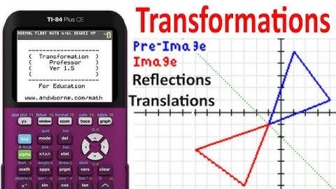 TI-84 Geometry Reflections Translations