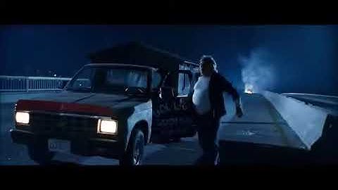 Terminator 2 Helicopter swat van chase scene