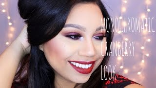 Monochromatic Cranberry Makeup Tutorial | Katie Danger
