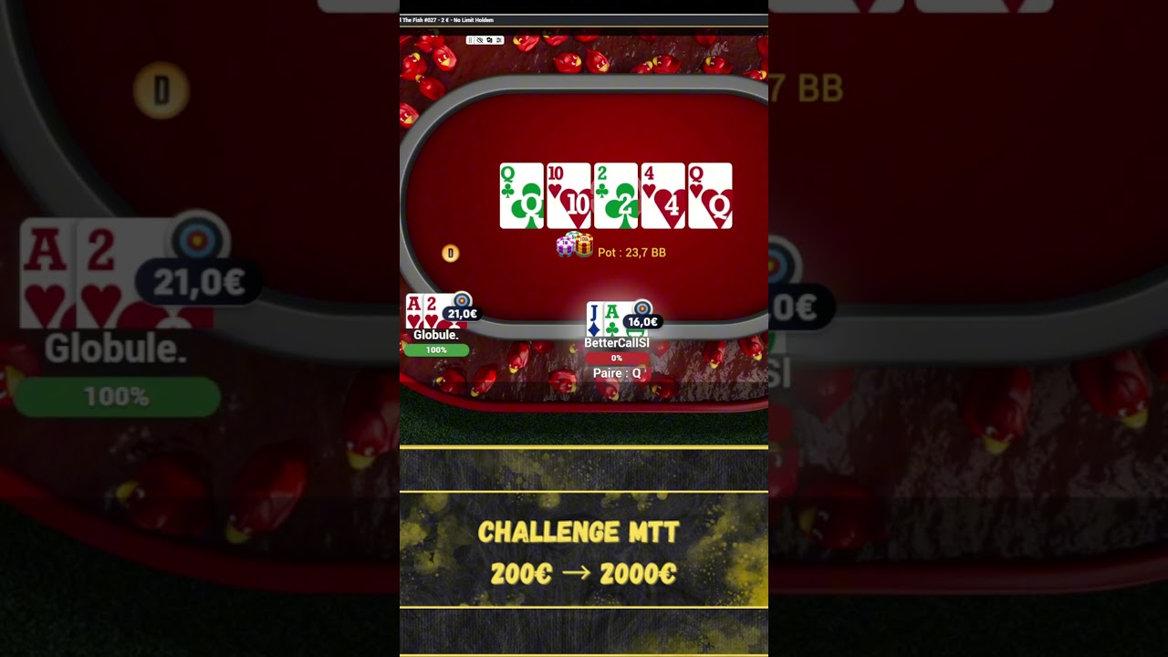 Poker Challenge - Le HU le plus unfair de l'histoire !