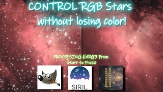 Make RGB stars look good with Ha! Gimp processing astrophotography tutorial.
