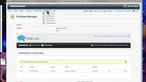 How to setup ClickDesk live chat extension on Joomla