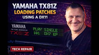 Yamaha TX81Z - Loading patches via MIDI from a DX11 - YouTube