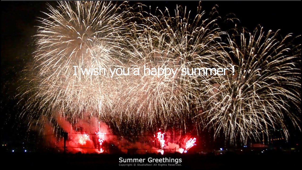 Move Summer Greeting Card Fireworks 2 Youtube