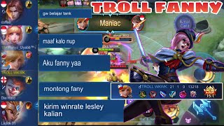 PRANK EPIC BAN HERO FAVORITE TEAM LESLEY WKWK AUTO NGAMUK ||