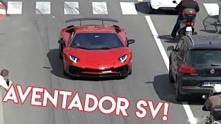 Red Lamborghini Aventador SV | Awesome Sound! Red Lamborghini Aventador SV | Awesome Sound!