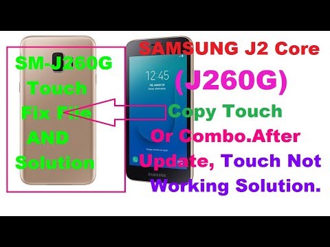 Samsung J260G Touch Fix,Copy Touch And 
