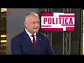 Dodon afirmă că Maia Sandu a numit Rusia stat agresor, dar nu-și amintește unde ar fi spus asta