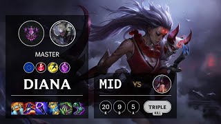 Diana Mid vs Akali - EUW Master Patch 11.11