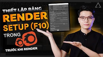 Thiết lập bảng Render setup (F10) trong Corona trước khi Render