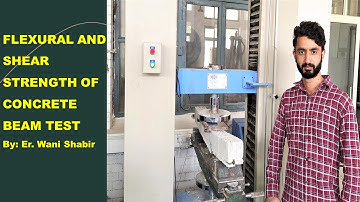 Flexural and Shear Tests on Concrete Beam Under UTM By Er. Shabir Wani