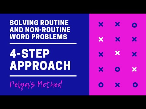 Solving Routine and Non-routine Problems Using Polya's Method