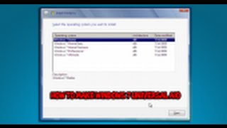 how to create a universal windows 7 aio installation disc