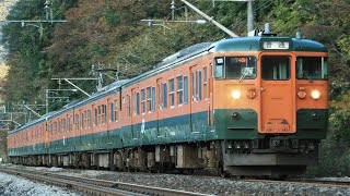 JR115系T1036+T1159編成 746M 普通 高崎行き JR上越線 上牧～後閑 区間