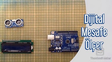 Dijital Mesafe Ölçer|| I2C Ekran,HCSR-04