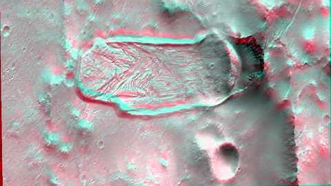 Mars in 3D Anaglyph - High Res 1080p