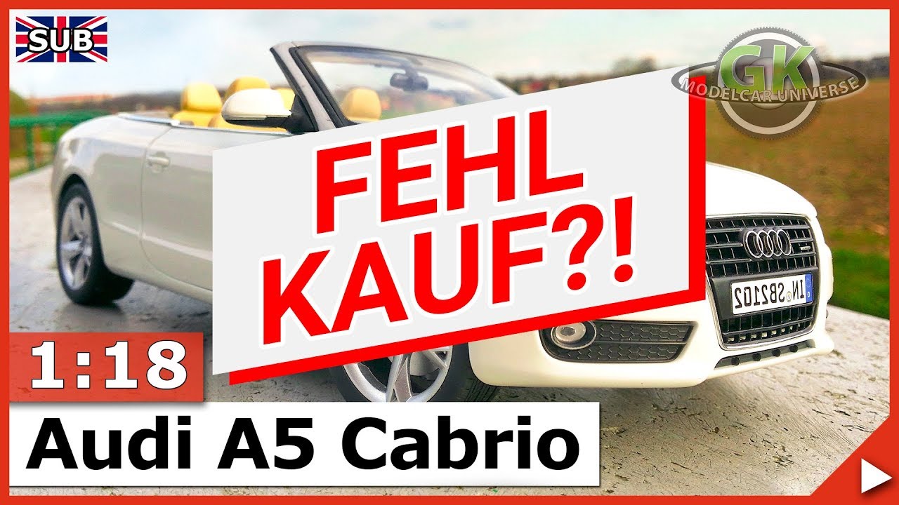 Norev Audi A5 Cabrio 2009 weiss HQ 1:18 