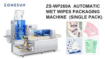 Single Pack Wet Wipes Making Machine Baby Wipe Paper Towel Tissue Bagger Antiseptic Packaging Line