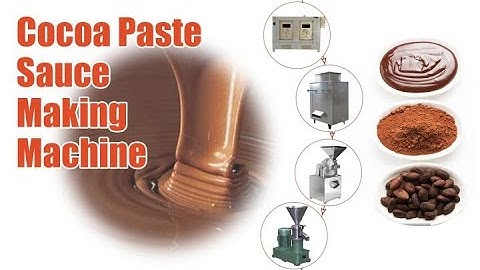 Cocoa paste sauce making machine | cocoa liquor grinding machine