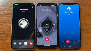 WhatsApp, Viber, Google Duo\/Meet Incoming Call on iOS 16, Android 13, One UI 4.1. iPhone, Pixel, S22