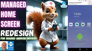 Exploring the Managed home Screen redesign for shared Android devices.