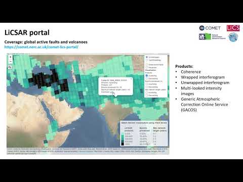 ID191 OnlineDissemination and Analysis of InSAR Data Using the COMET LiCS Sentinel 1 InSAR Portal