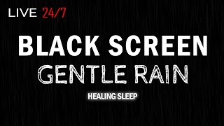 🔴 Rain Sounds for Sleeping Black Screen - Sleep and Relaxation - Dark Screen Sleep Sounds