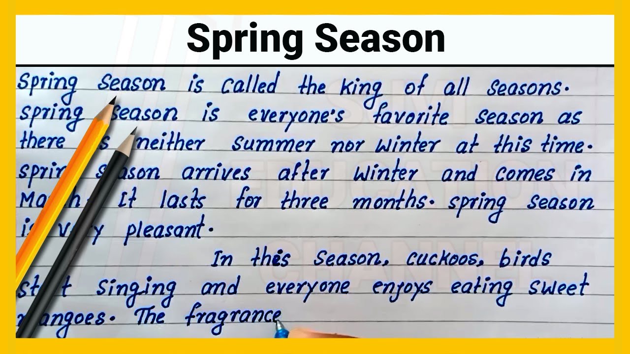 spring season essay 150 words