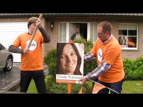 Cindy Franssen kan rekenen op een enthousiast campagneteam!