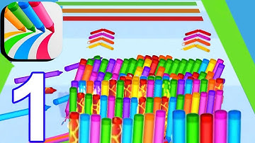 Pencil Rush 3d Max Level   All Levels Gameplay iOS & Android Walkthrough Part - 1 PRGP1