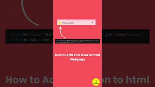 Full How to Add an Icon to Your Web Page Title | HTML Tutorial for Beginners | #shorts #html #css News