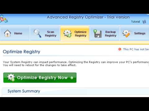 โปรแกรม registry  Update New  Advanced Registry Optimizer - Program Review