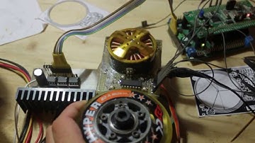 BLDC with linear hall sensors from cdrom, SVPWM
