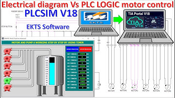 Motor control simulation vs TIA Portal simulation without using any PLCs (Full tutorial)