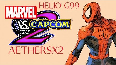 Marvel vs. Capcom 2 PS2 short gameplay test on AetherSX2 Helio G99